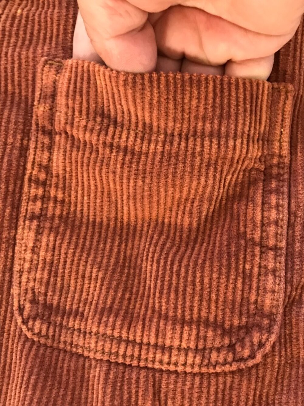 BDG Corduroy Utility Jumpsuit Women S Brown Button Up Pockets Short Sleeve 19146 - Picture 11 of 15